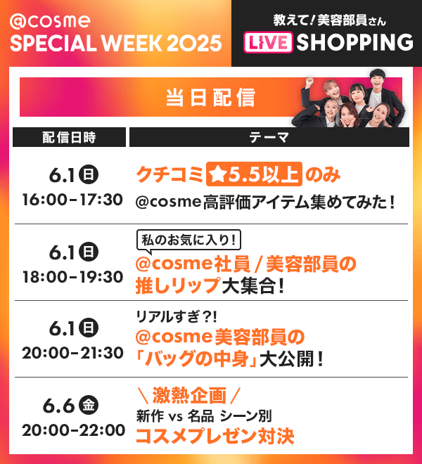 お店もネットも！ついつい買っちゃう7日間、@cosmeの店舗と公式通販の